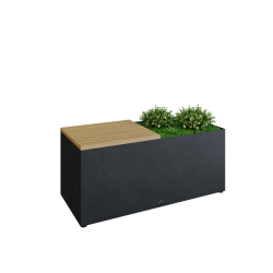 OFYR - Herb Garden Bench Black